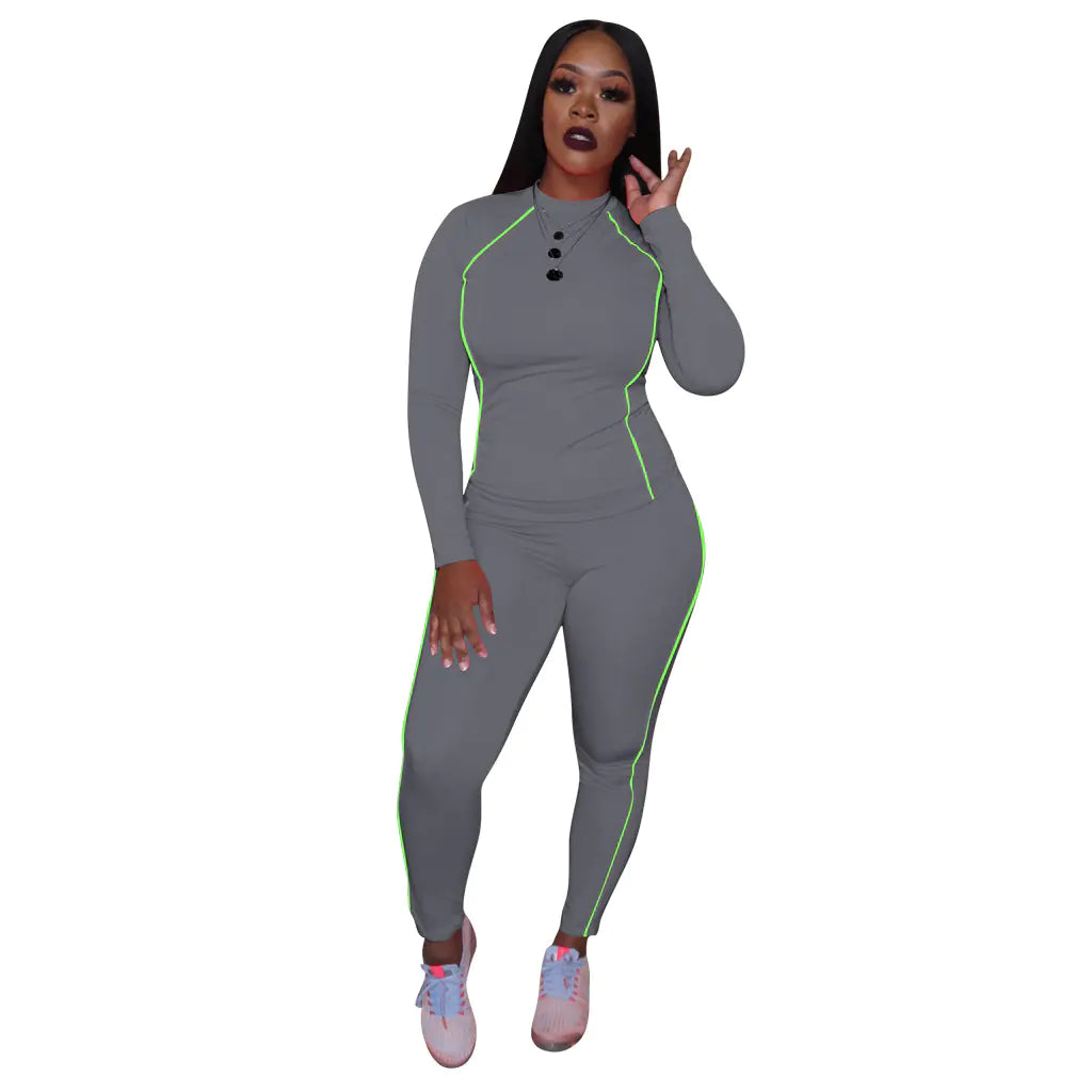 EmpowerFit Luxe Zip-Up Athleisure Set