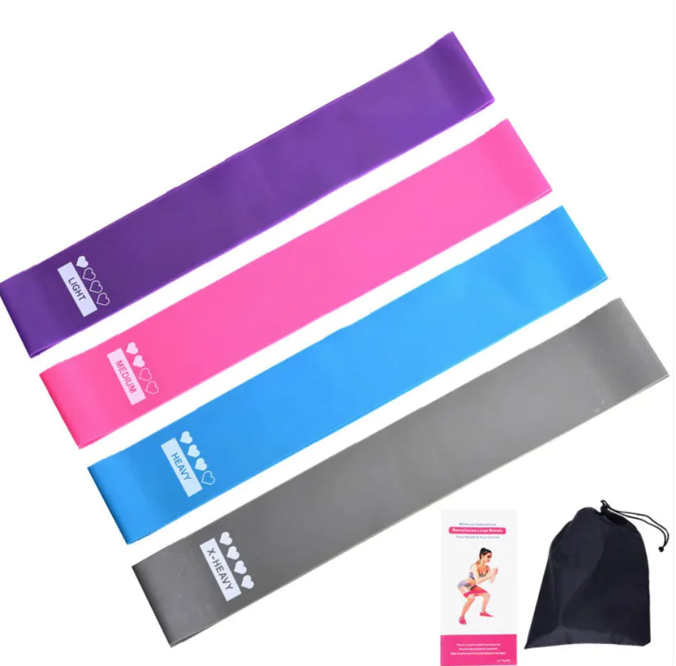 StrengthGlow™ 4-Piece Resistance Band Set