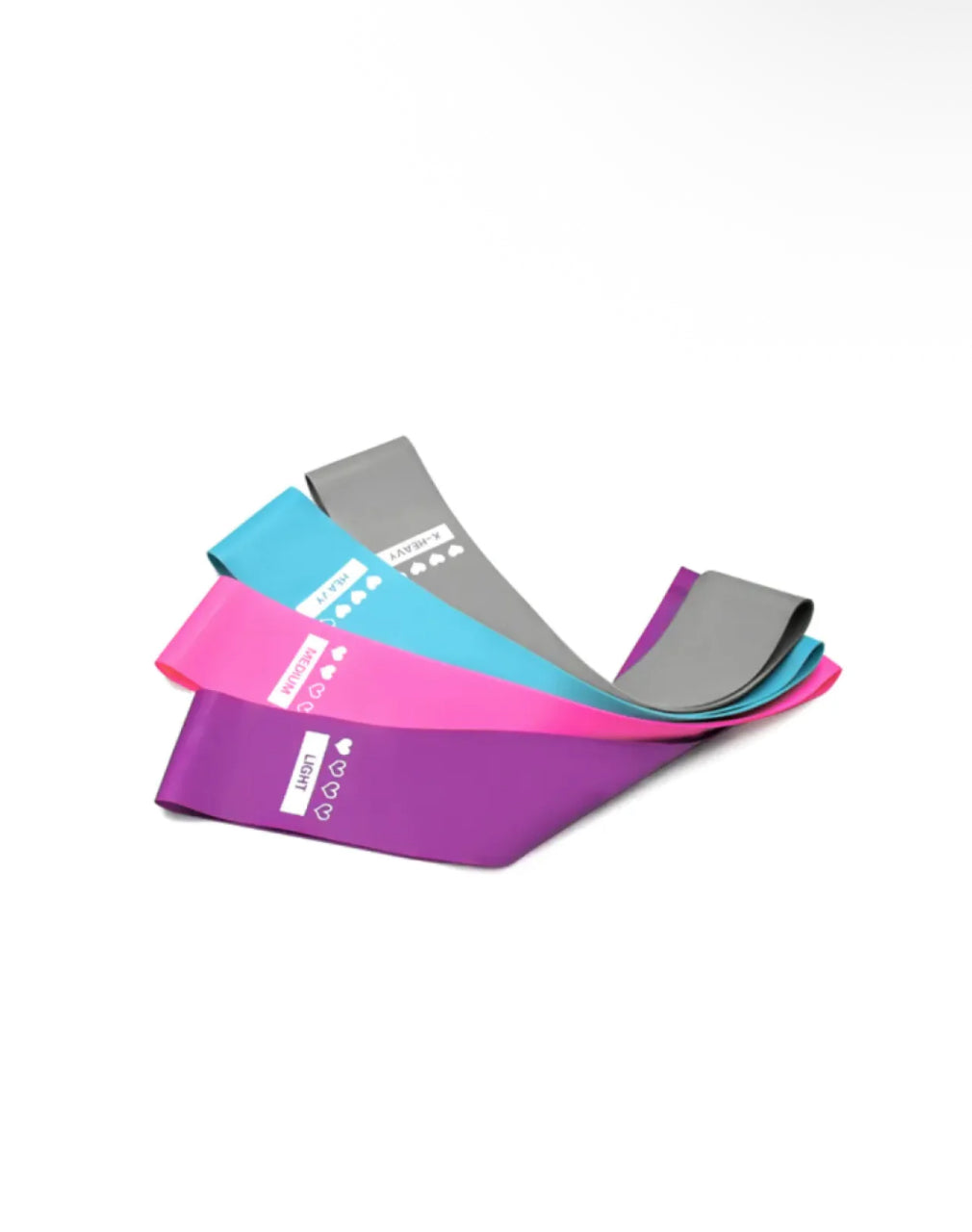 StrengthGlow™ 4-Piece Resistance Band Set
