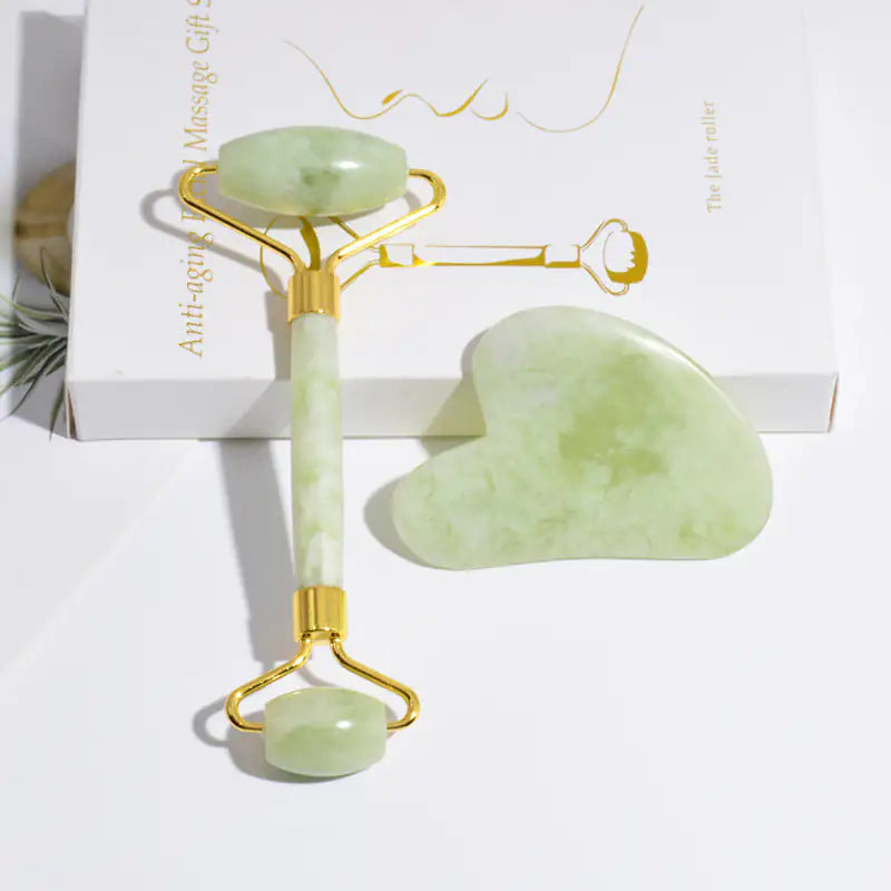 GlowLift™ Jade Roller & Gua Sha Sculpting Set