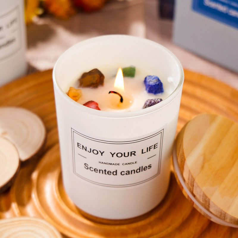 LuxeGlow™ Crystal Energy Candle