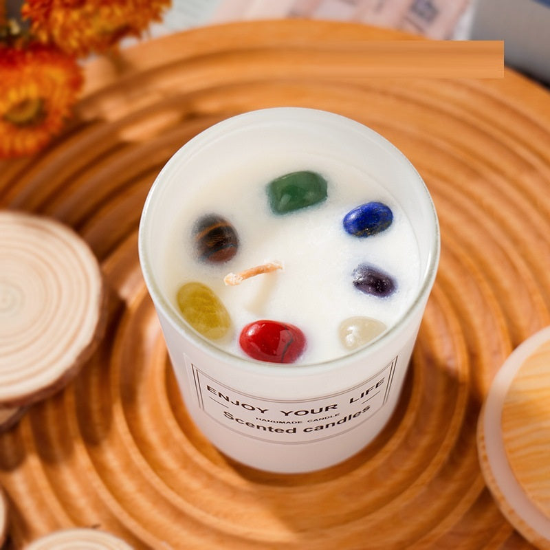 LuxeGlow™ Crystal Energy Candle