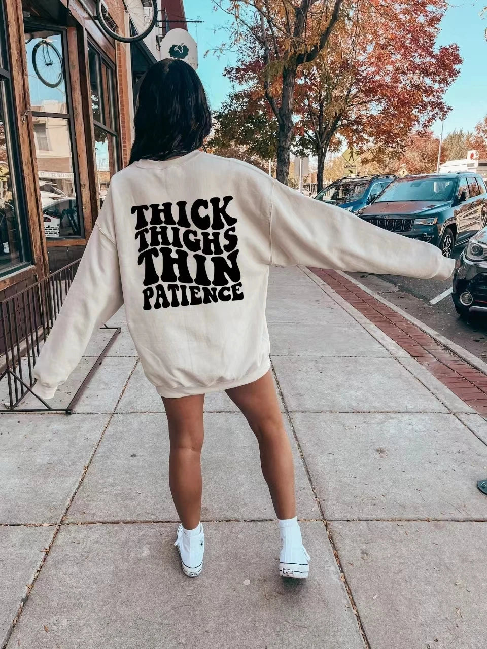 Thick Thighs Thin Patience Sweatshirt