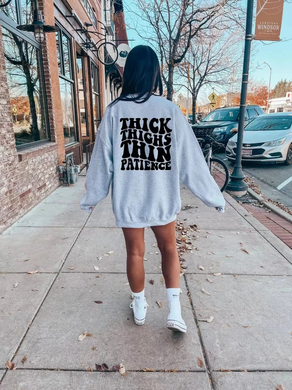 Thick Thighs Thin Patience Sweatshirt