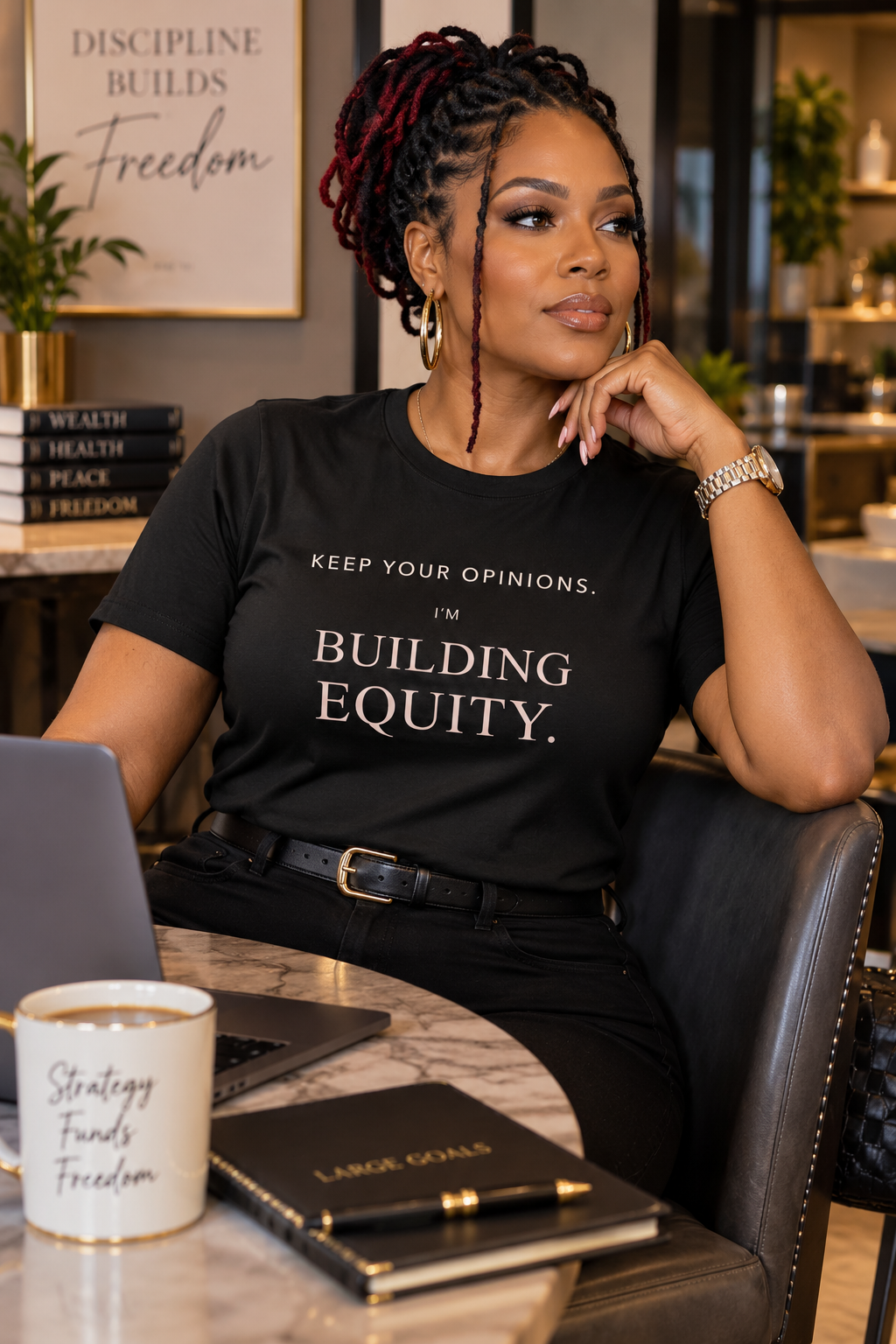 Keep Your Opinions. I’m Building Equity. Tee