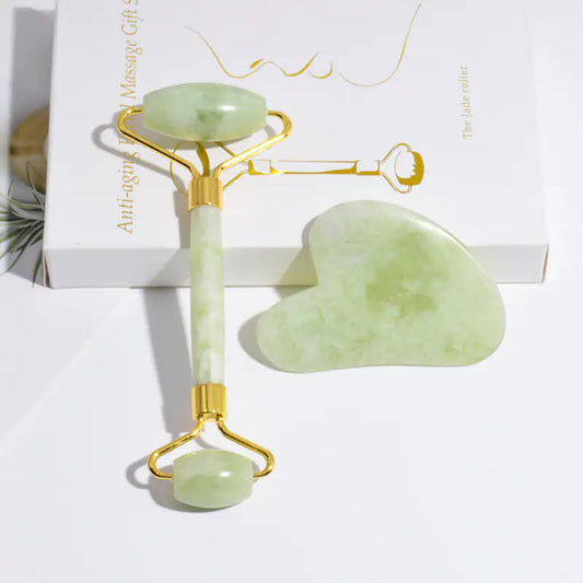 GlowLift™ Jade Roller & Gua Sha Sculpting Set