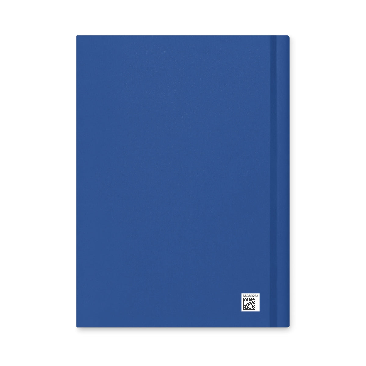 Back cover of the royal-blue Boundaries Are Free. Peace Is Priceless. hardcover journal, solid blue with a small printer code label.